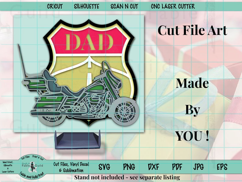 Download SVG layered Harley Motorcycle 3D Multilayer Cutting Files for | Etsy