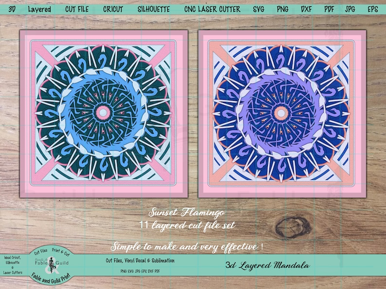 Download 3D multi Layered Cricut SVG Cut File Cricut Mandala ...