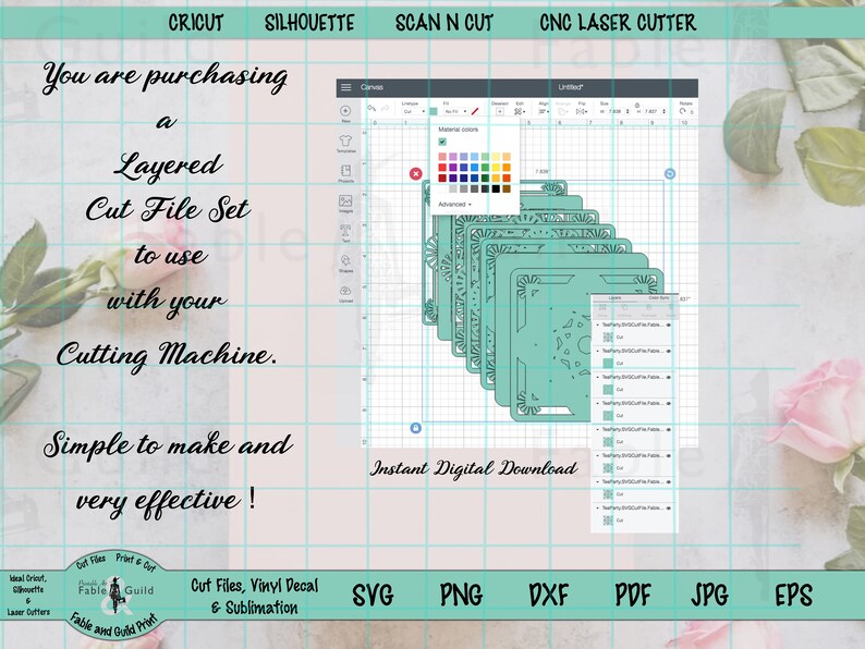 Download 3D Layer Mandala SVG Letter Cricut Cut File Unicorn Multi | Etsy