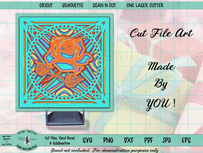 Download 3D Multi Layered Cricut Cut File Cricut SVG Rose Mandala ...