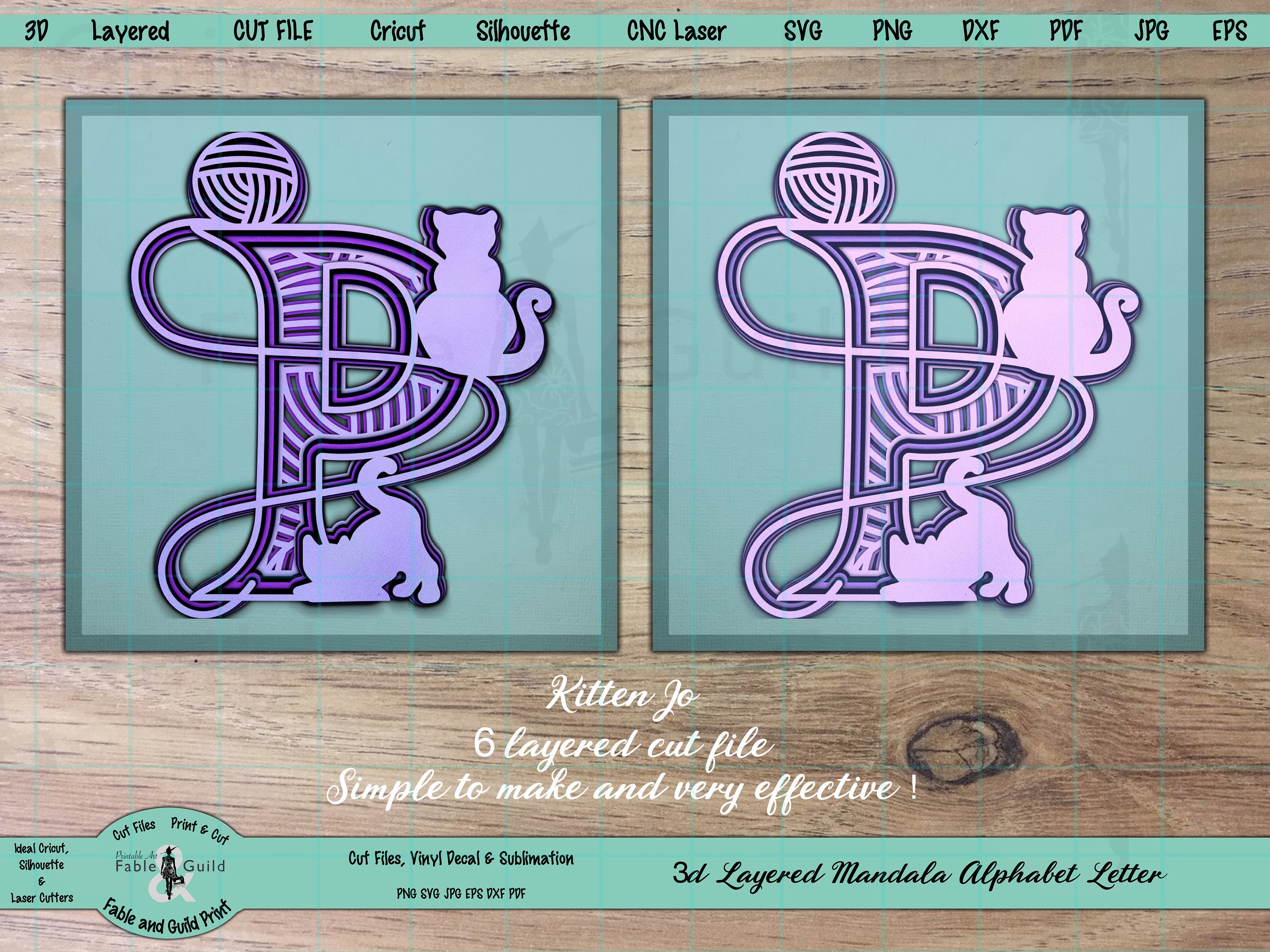 Download 3D Multi-Layer Mandala Cricut SVG Cut File Letter Cricut ...