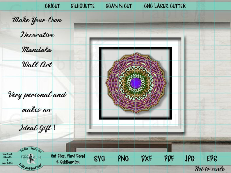 Download 3D SVG Multilayer Mandala Scan N Cut Files for Cricut SVG ...