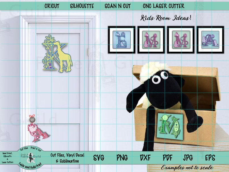 Download Cricut SVG Multi layer Cut File 3D Alphabet Letter Cricut ...