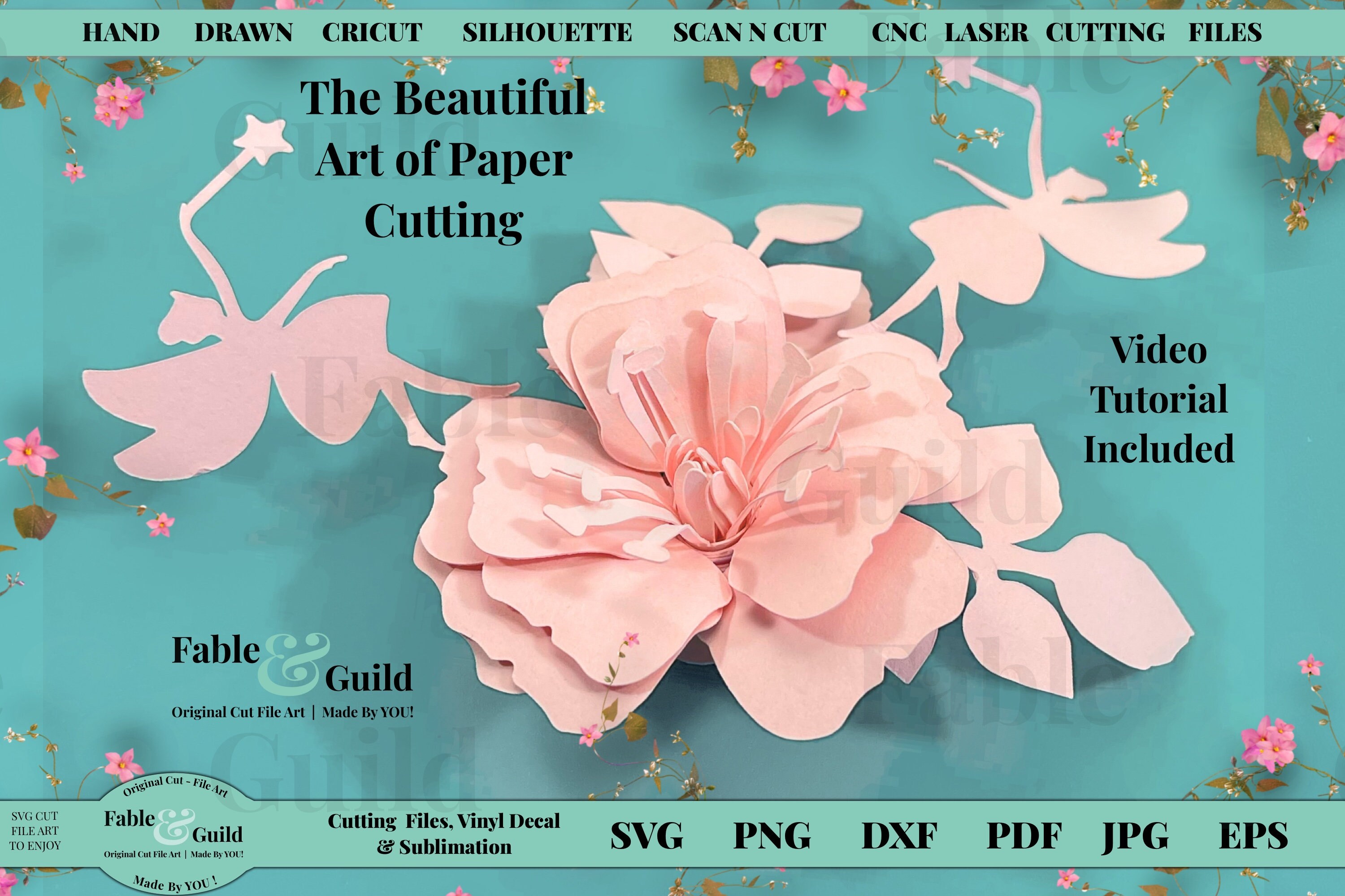 3D Flower SVG Rolled Flower SVG Flower Bundle Svg Cricut | Etsy