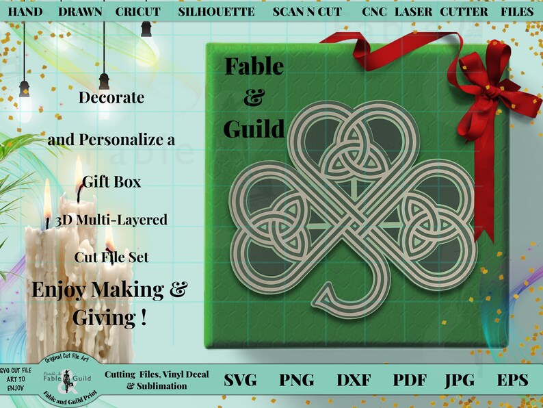 Download Celtic Shamrock SVG layered Irish Clover Celtic Trinity ...