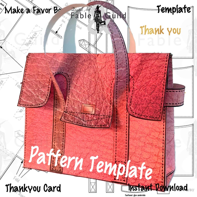 Download Printable Tote Purse Cricut SVG Cut File Favour Box Thank You | Etsy Printable Tote Purse Cricut SVG Cut File Favour Box Thank You | Etsy