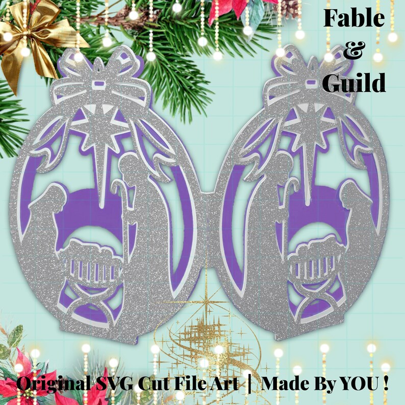 Download 3D Multi layer SVG Christmas Decoration Card SVG Festive ...