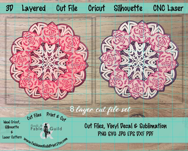 Free Free Rose Mandala Svg Free 734 SVG PNG EPS DXF File