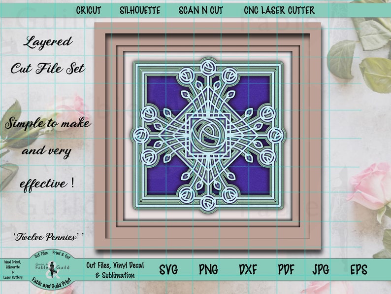 Free Free Layered Mandala Cricut 596 SVG PNG EPS DXF File