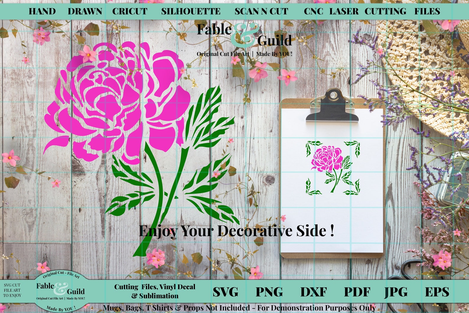 Download Flower SVG Tumbler SVG Vinyl Decal Svg Mothers Mom Flower | Etsy
