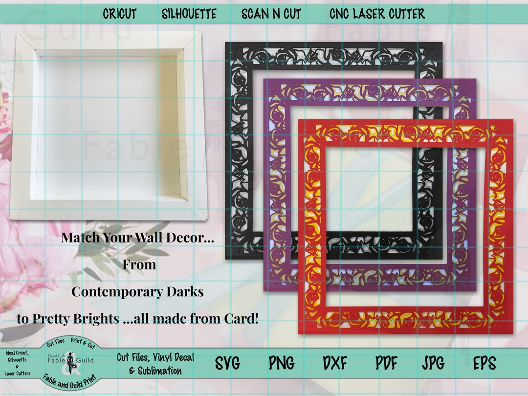 DIY Display Frame Shadow Box svg Cut File for Cricut 3D - Etsy España