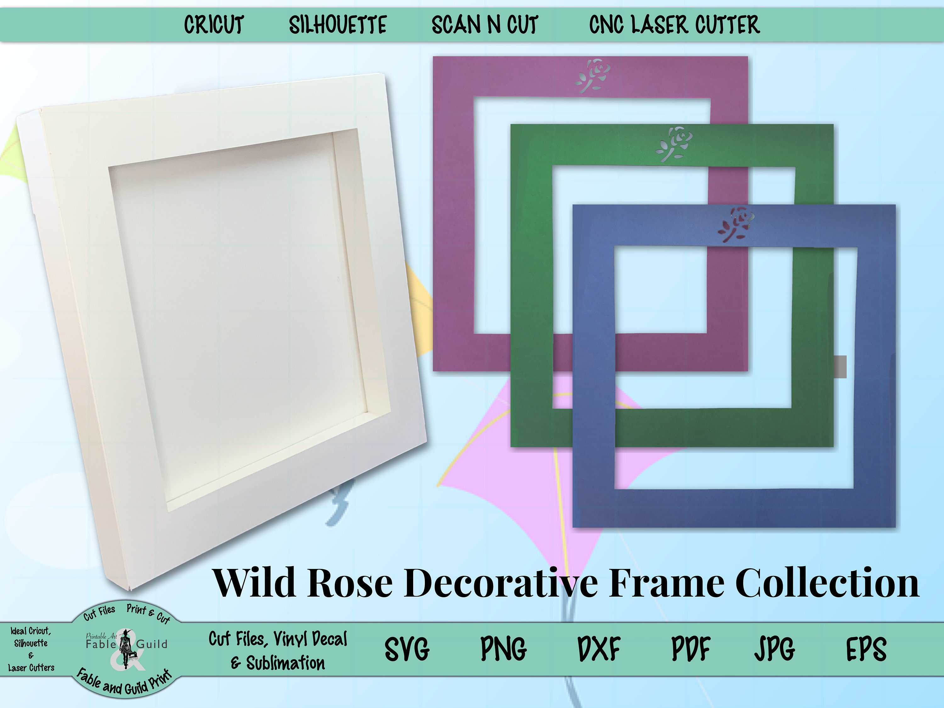 Diy Display Frame Shadow Box Svg Cut File For Cricut 3d Etsy México