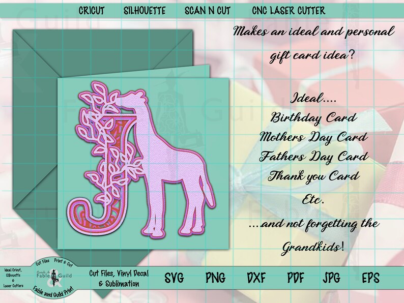 Download 3D Layered Animal SVG Giraffe Cricut Multilayer Monogram ...