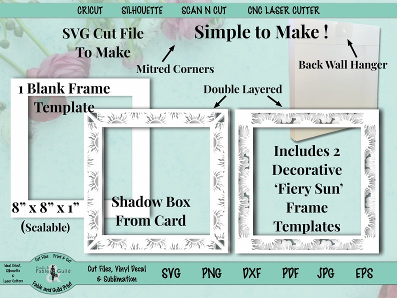 Download 3D Multi layered Shadow Light Box SVG Template Cricut ...