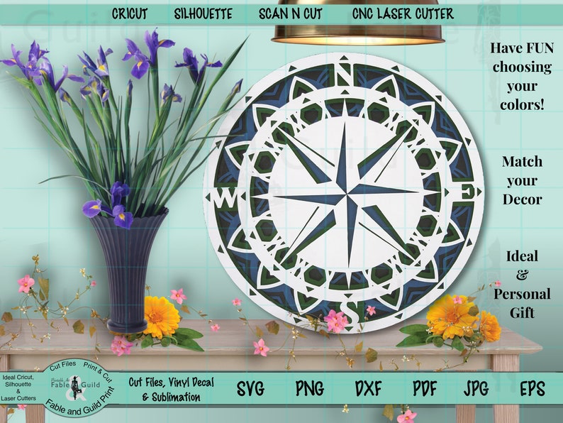 Download Multi Layered Cricut Cut File Cricut SVG Nautical Mandala ...