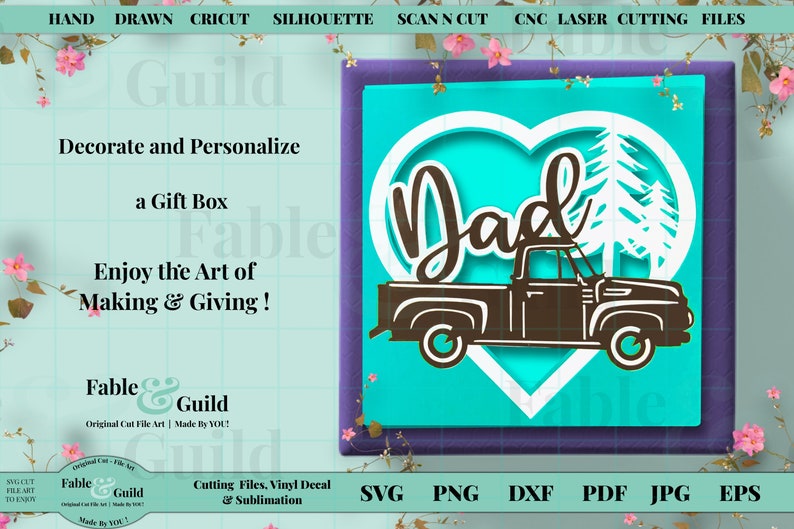 Download Cut Files For Cricut Scan N Cut Silhouette Vintage Ford Car Pick Up Svg Pick Up Truck 3d Card Template Heart Svg Fathers Day Birthday Card Die Cuts Craft Supplies Tools