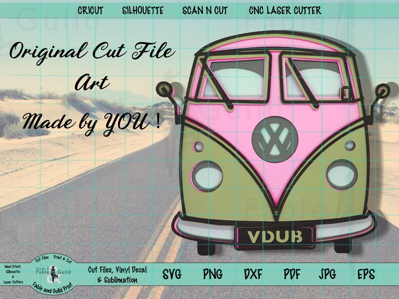 Download 3D Multilayer campervan svg Multi Layered Cut Files Cricut ...