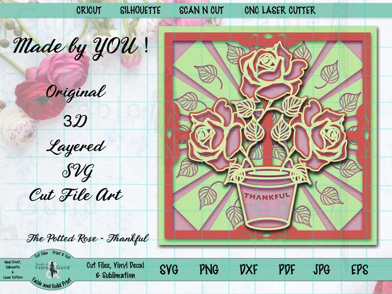 Download 3D Mandala SVG Flower Cut File for Cricut ScanNCut ...