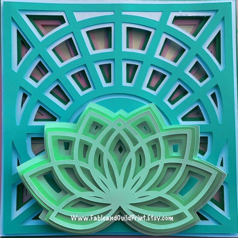 Download 3D Flower Mandala Cricut SVG Cut File Lotus Flower Cricut ...