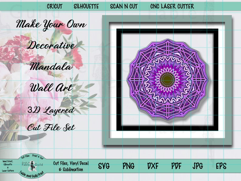 Download 3D SVG Multilayer Mandala Scan N Cut Files for Cricut SVG ...