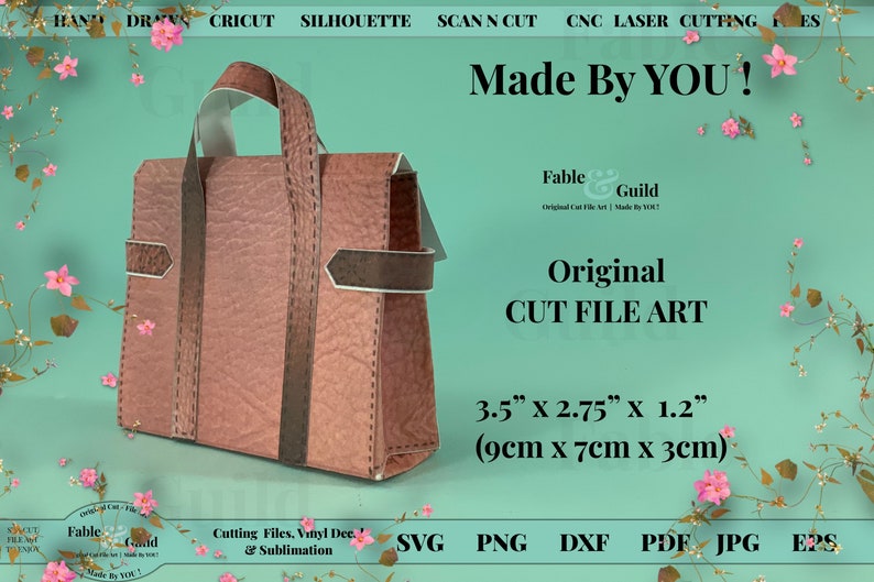 Purse Gift Card Favor Box Fashion Handbag Party Favour Etsy