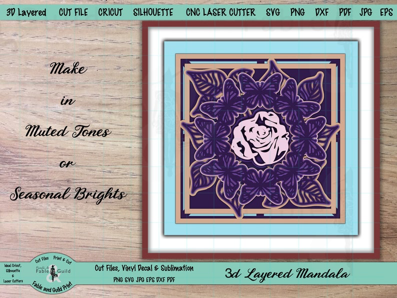 Download Multi Layer Mandala SVG Cricut SVG Cut File Cricut Floral ...