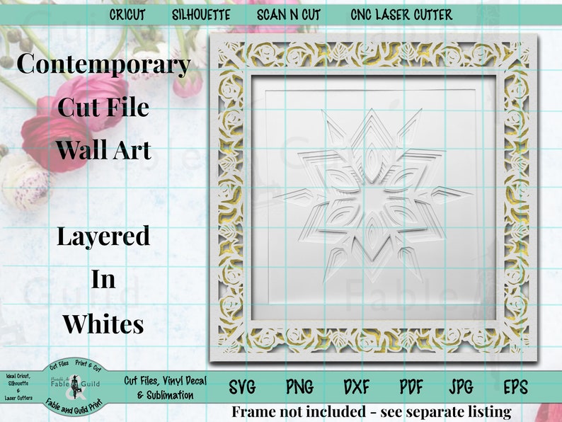 Download SVG layered Star Mandala 3D Multi layer Wall Art Cut Files ...