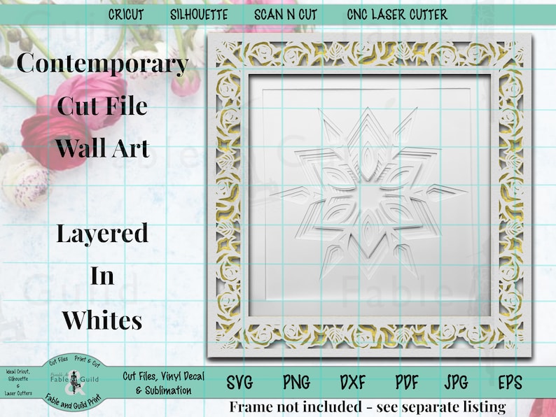Download SVG layered Star Mandala 3D Multi layer Wall Art Cut Files | Etsy