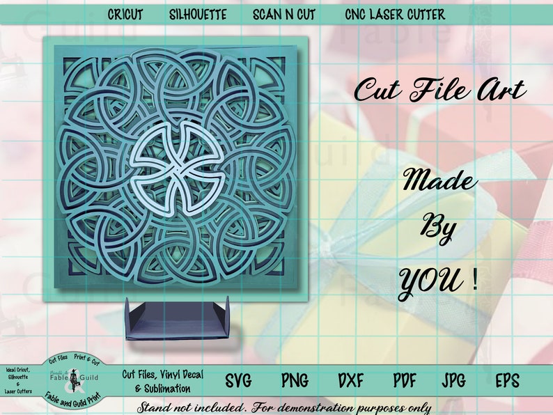 Download 3D Mandala SVG Layered Celtic Knot Cut Files for Cricut | Etsy