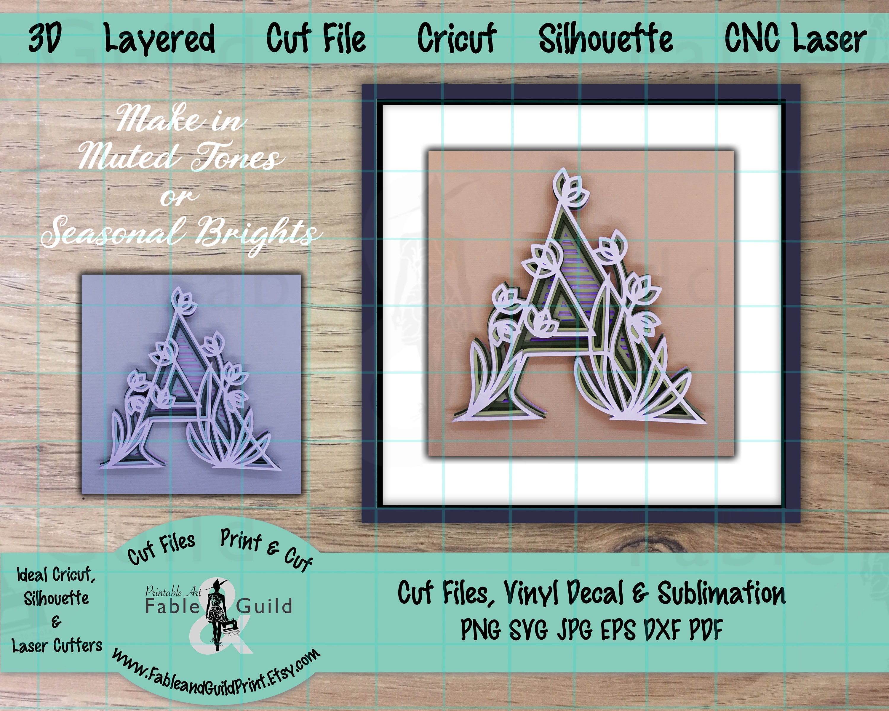 Download 3D Layered Letter A SVG Cricut Mandala SVG Cut File Cricut ...