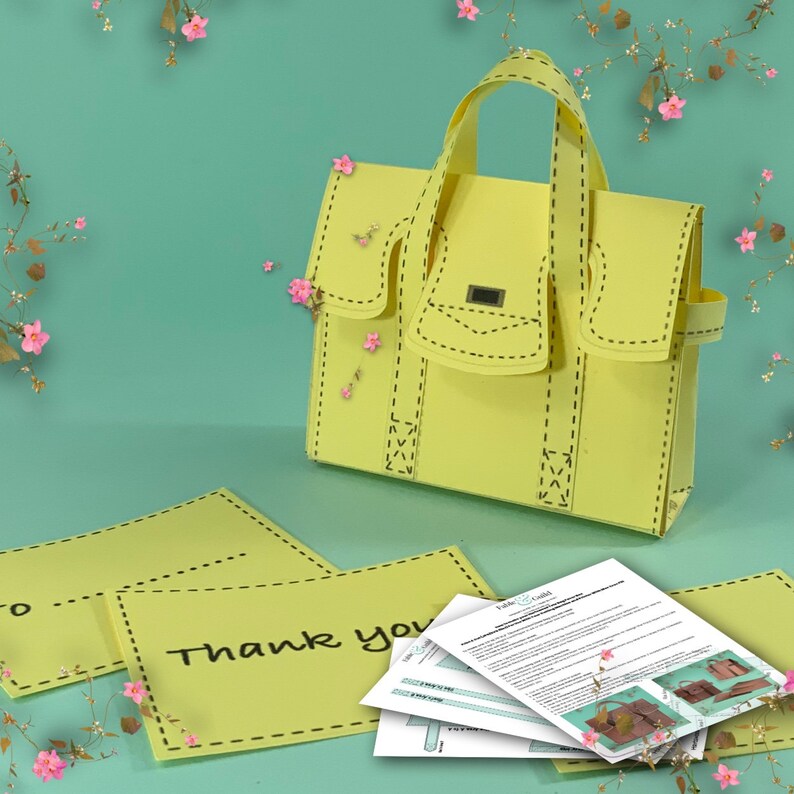 Purse Gift Box SVG 3d Purse Template Favor Box Svg Party Etsy