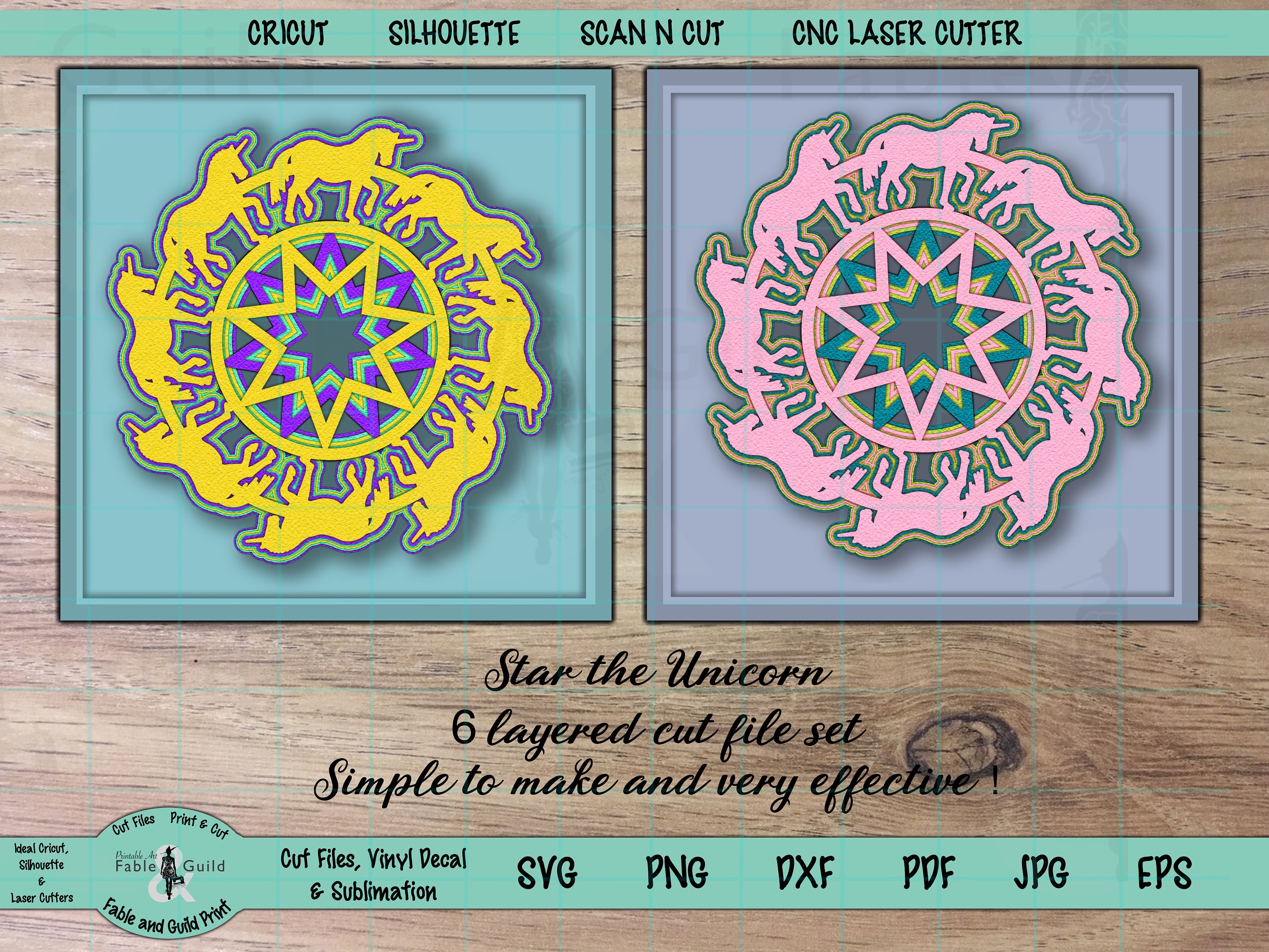 Free Free Layered Unicorn Mandala Svg 267 SVG PNG EPS DXF File
