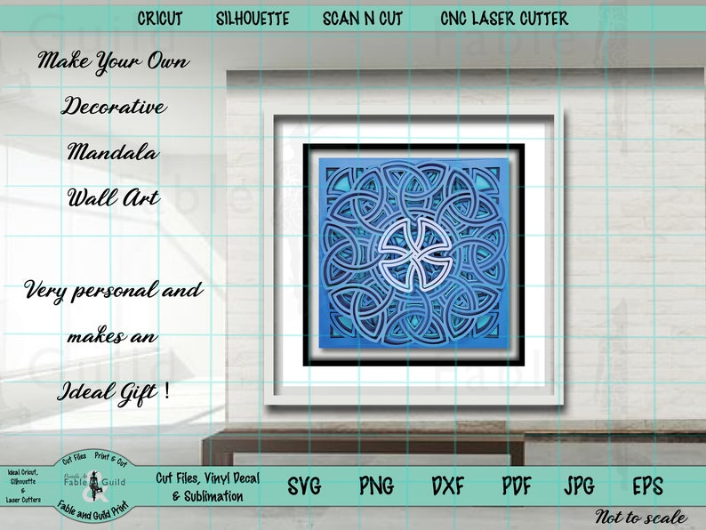 Download 3D Mandala SVG Layered Celtic Knot Cut Files for Cricut | Etsy