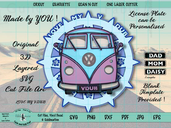 Multi Layer Cut Files For Cricut Scan N Cut Silhouette Svg Personalized Dad Fathers Day Birthday Card Cnc Laser 3d Layered Vw Campervan Svg Scrapbooking Papercraft Deshpandefoundationindia Org