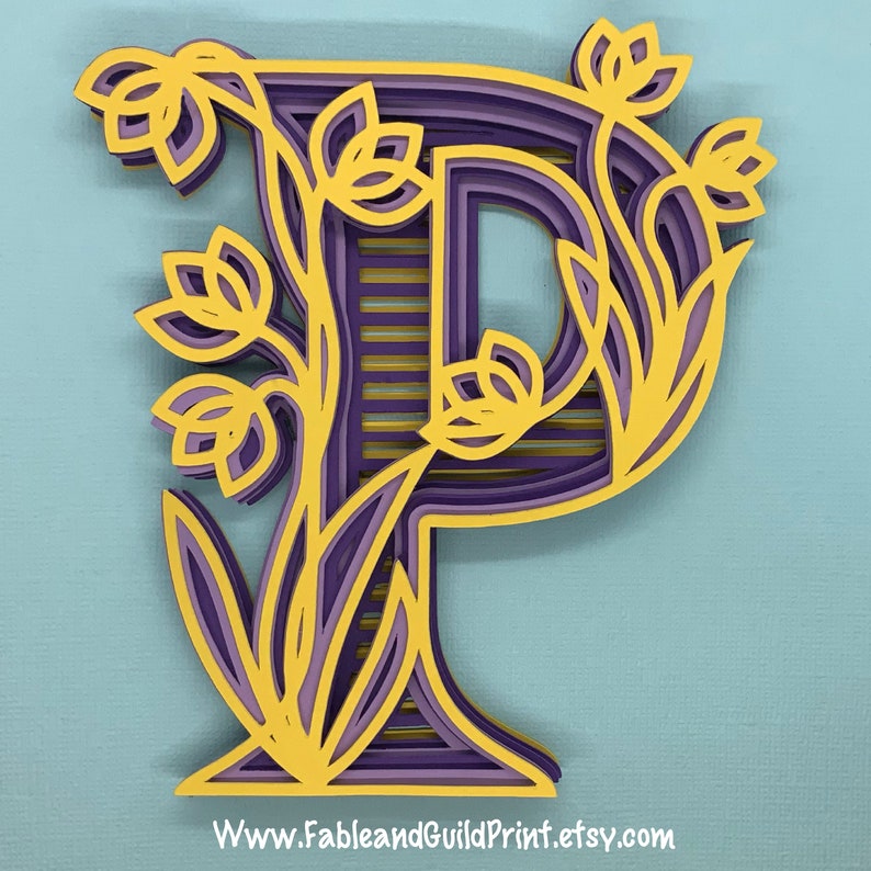 Download 3D Layered Letter 3D Multi Layer Mandala SVG Cut File ...