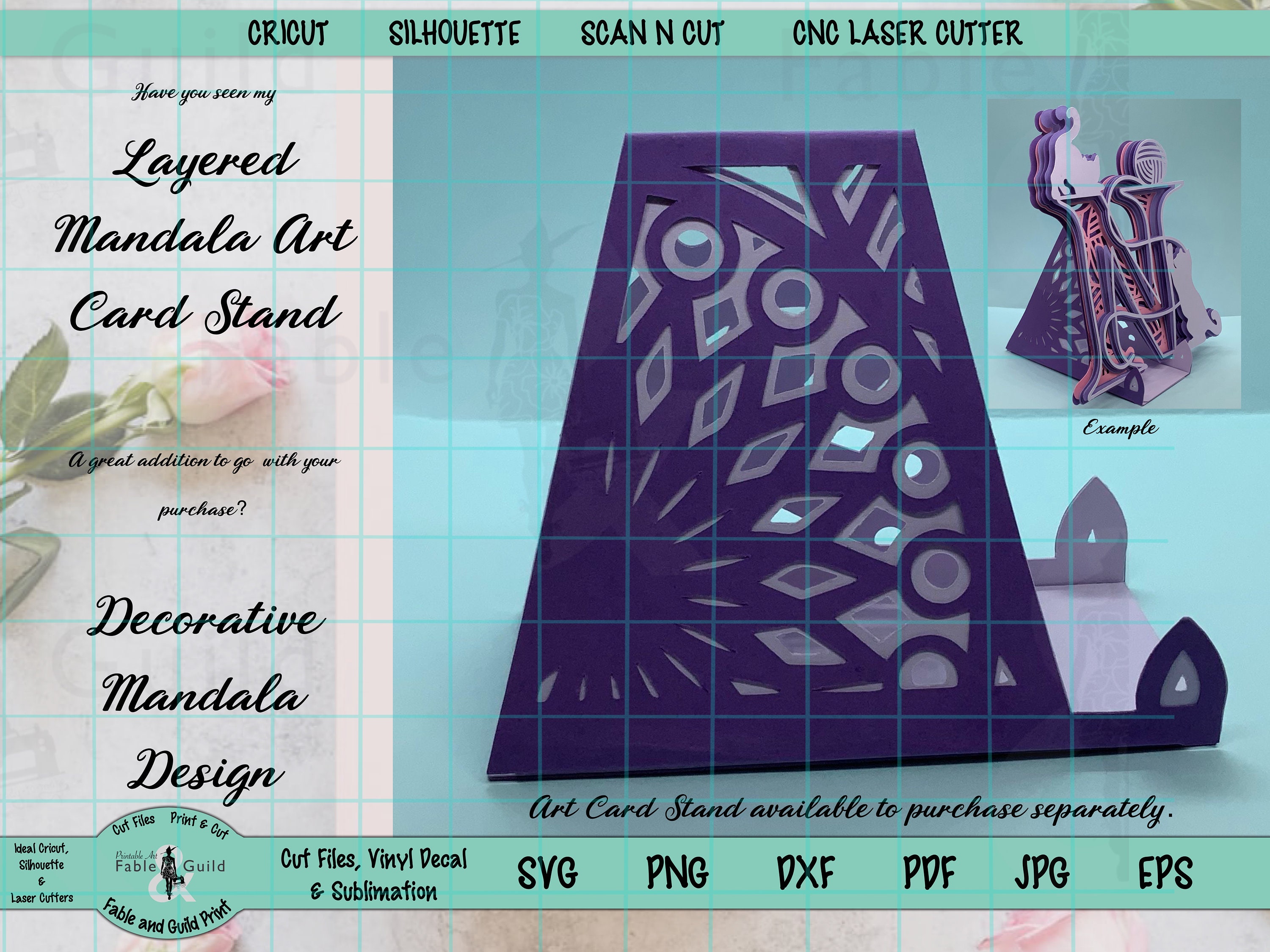 Download Rabbit Mandala SVG Bunny Cut Files for Cricut 3D ...
