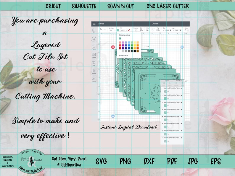 Download Cricut SVG Multi layer Cut File 3D Alphabet Letter Cricut ...