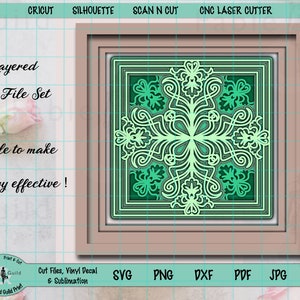 Download 3d Multi Layered Mandala Home Decor Svg Cut Files For Cricut Etsy