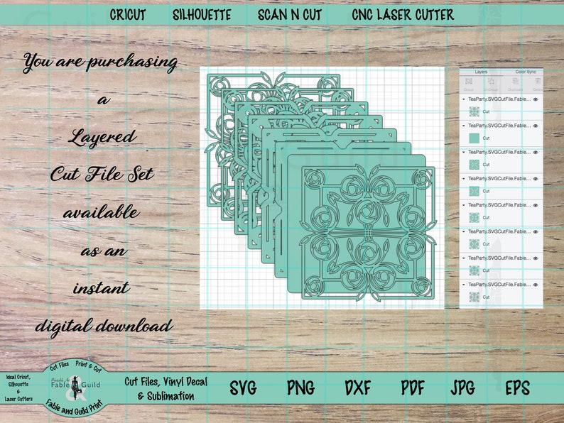Download 3D Layered Mandala Cricut SVG Cut File Cricut Flamingo | Etsy