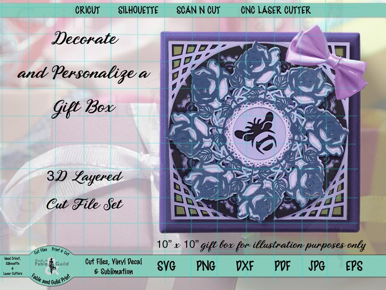 Download 3D Rose Mandala SVG Multi Layered Cricut Cut File ScanNCut ...