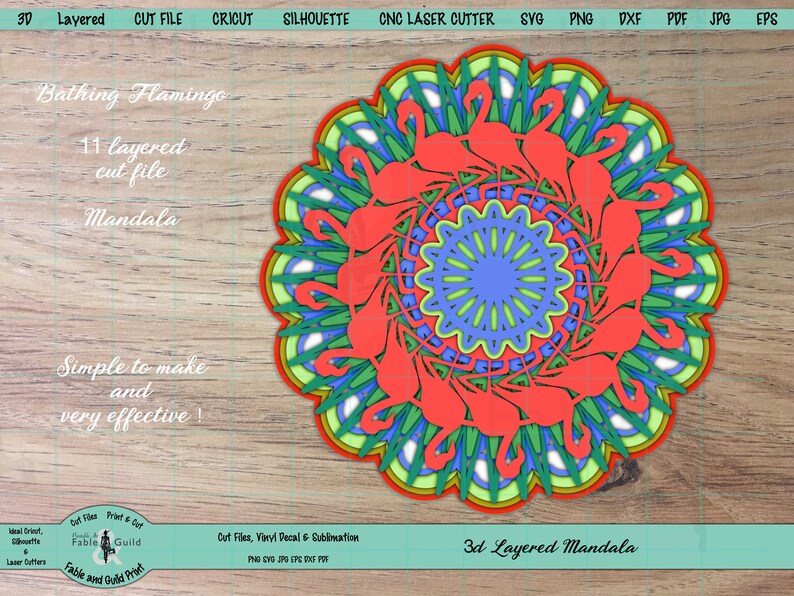 Free Free 347 Cricut Mandala Wood SVG PNG EPS DXF File