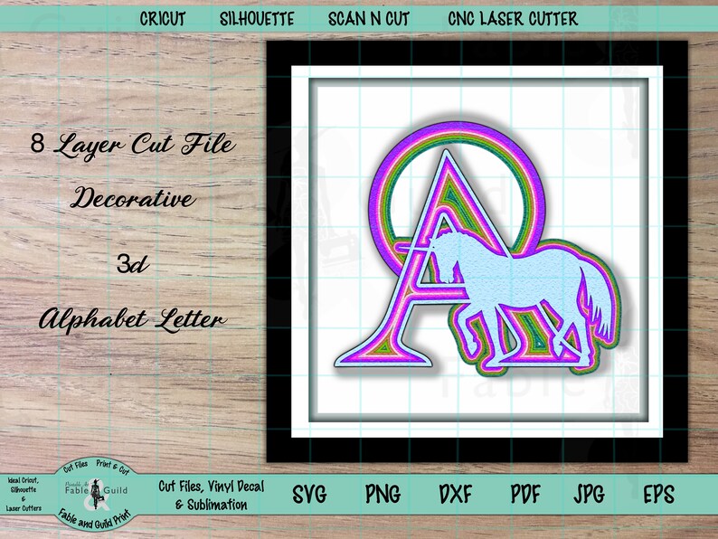 Download 3D Layered Unicorn SVG Cricut Cut File Cricut Rainbow ...