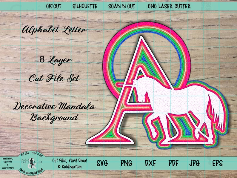 Download 3D Layered Unicorn SVG Cricut Cut File Cricut Rainbow ...