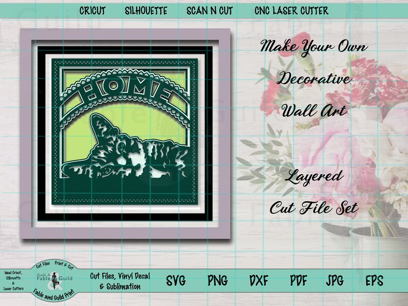 Download Cat Home Decor Layered SVG 3D Mandala SVG Cut File for ...