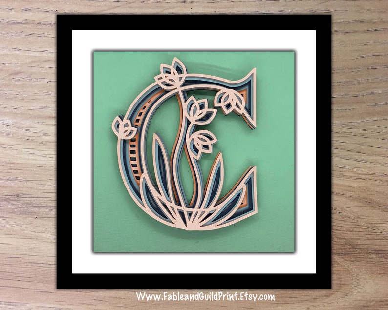 Download 3D Layered Letter 3D Multi Layer Mandala SVG Cut File ...