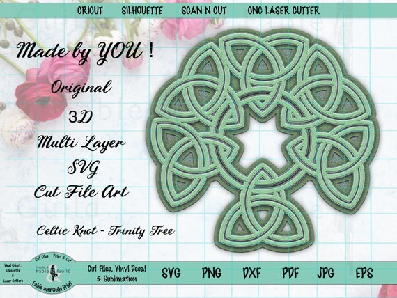 Download Tree Of Life Svg Celtic Trinity Knot Layered Svg 3d Cricut Etsy