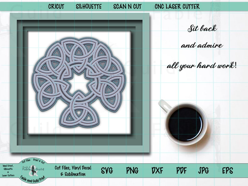 Download Tree of Life SVG Celtic Trinity Knot layered SVG 3D Cricut | Etsy