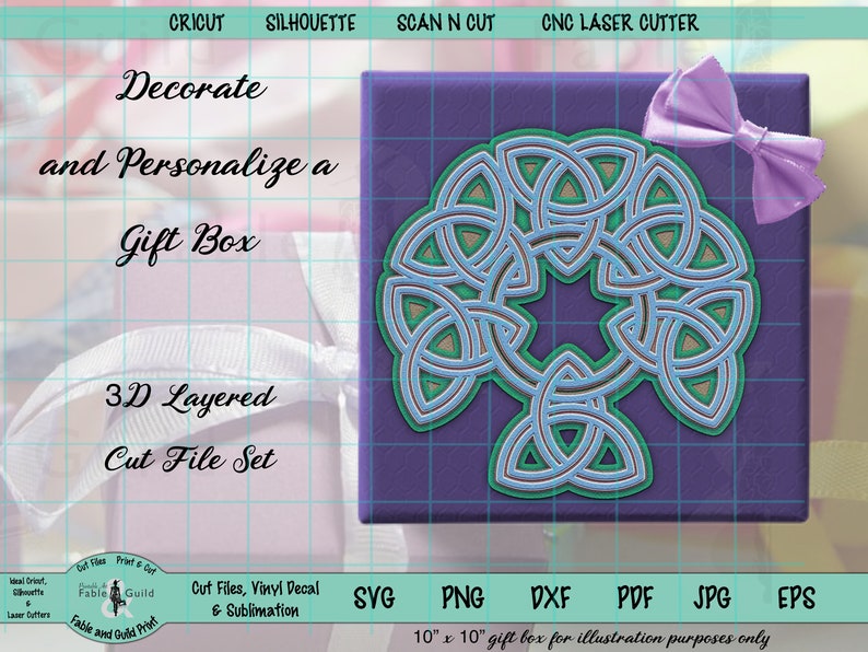 Download Tree of Life SVG Celtic Trinity Knot layered SVG 3D Cricut ...