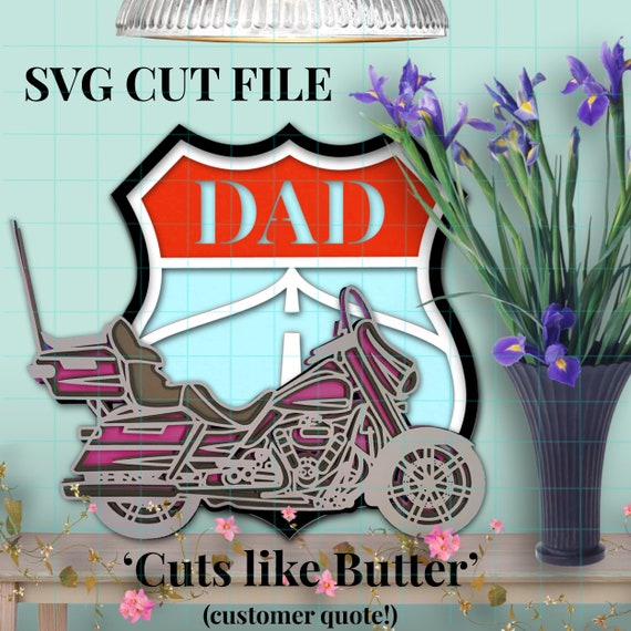 Download Svg Layered Harley Motorcycle 3d Multilayer Cutting Files For Etsy