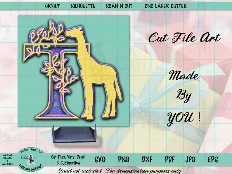 Download 3D Layered Alphabet SVG Letter T Cricut Multi layer Cut ...